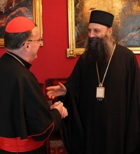 Susret kardinala Bozanića i mitropolita Porfirija